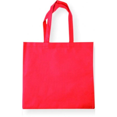 BOLSA NO TEJIDO SENCILLA. Cierre velcro. Asa 30 cm. [40x38] (100 uds)