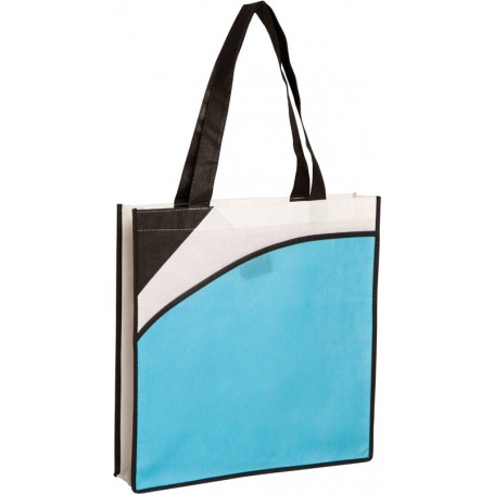 BOLSA NO TEJIDO BICOLOR CON BOLSILLO [37+08x38] (100 uds)