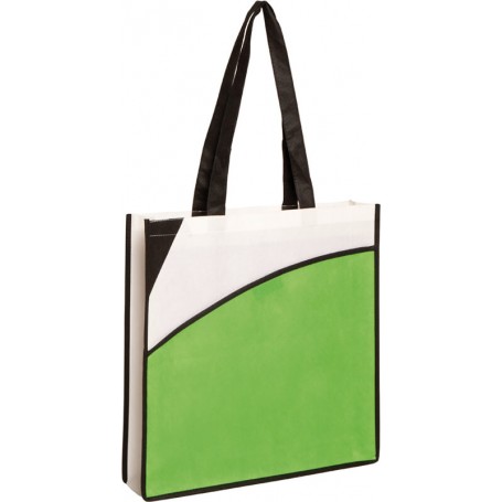 BOLSA NO TEJIDO BICOLOR CON BOLSILLO [37+08x38] (100 uds)