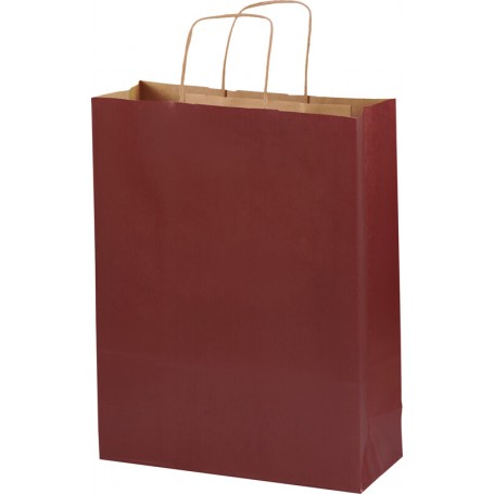 BOLSA PAPEL Kraft Verjurado Colores de Fondo [27+12x36] Caja de 250 uds