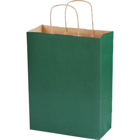 BOLSA PAPEL Kraft Verjurado Colores de Fondo [27+12x36] Caja de 250 uds