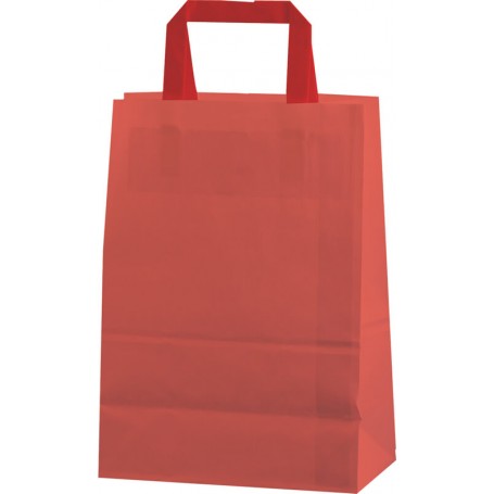 BOLSA PAPEL Celulosa Colores de fondo. ASA PLANA [22+12x31,5] Caja de 350 uds