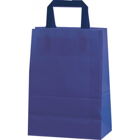 BOLSA PAPEL Celulosa Colores de fondo. ASA PLANA [44+15x49,5] Caja de 250 uds