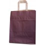 BOLSA PAPEL Kraft Liso Colores de Fondo. ASA PLANA [32+22x31] Caja de 250 uds