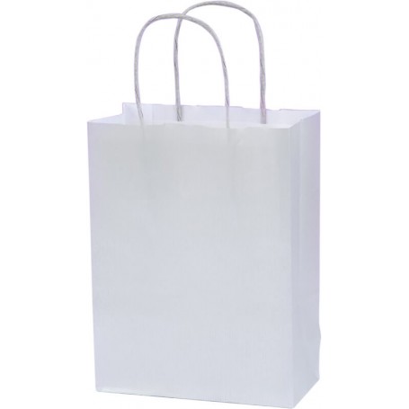 BOLSA PAPEL Blanco Verjurado Colores de Fondo [36+12x41] Caja de 250 uds