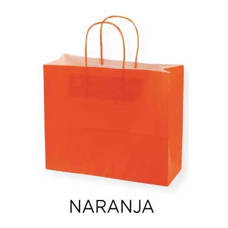BOLSA PAPEL Celulosa Colores de Fondo Apaisada [42+12x36] Caja de 250 uds