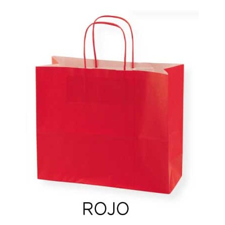 BOLSA PAPEL Celulosa Colores de Fondo Apaisada [27+10x23] Caja de 300 uds