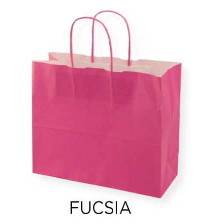 BOLSA PAPEL Celulosa Colores de Fondo Apaisada [27+10x23] Caja de 300 uds