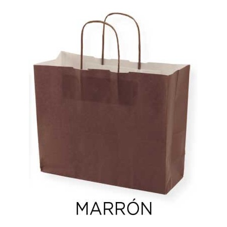 BOLSA PAPEL Celulosa Colores de Fondo Apaisada [27+10x23] Caja de 300 uds