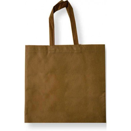 BOLSA NO TEJIDO SENCILLA. Cierre velcro. Asa 30 cm. [40x38] (100 uds)