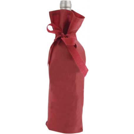 BOLSA NO TEJIDO PARA BOTELLA. Asa cinta [13x24] (100 uds)