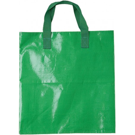 BOLSA RAFIA LAMINADA BRILLO 110 grs. Asa nylon [38+10x40] (100 uds)
