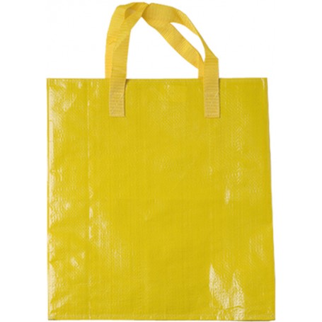 BOLSA RAFIA LAMINADA BRILLO 110 grs. Asa nylon [38+10x40] (100 uds)