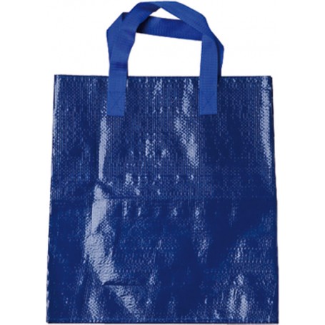 BOLSA RAFIA LAMINADA BRILLO 110 grs. Asa nylon [38+10x40] (100 uds)