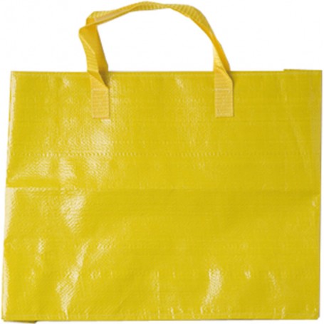 BOLSA RAFIA LAMINADA BRILLO 110 grs. Asa nylon [44+10x35] (100 uds)