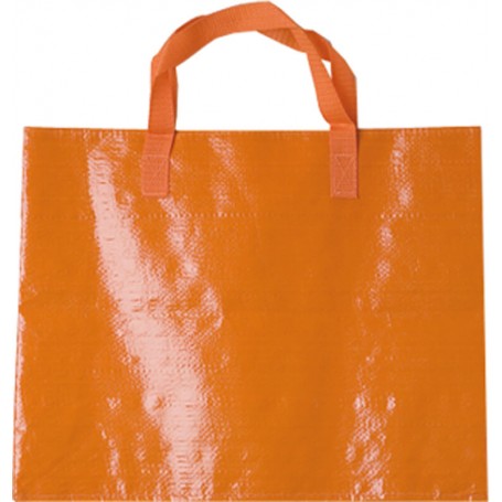 BOLSA RAFIA LAMINADA BRILLO 110 grs. Asa nylon [44+10x35] (100 uds)