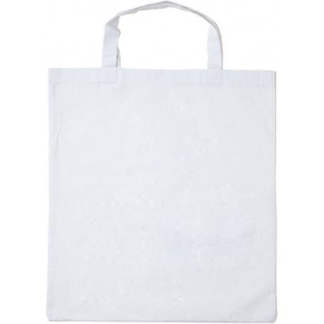 BOLSA ALGODÓN. Asa corta 35 cm. COLORES [38x42] (100 uds)