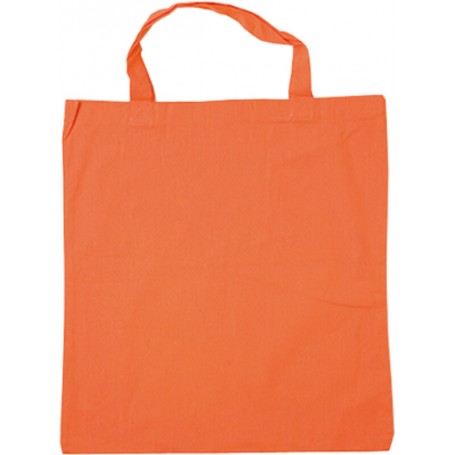 BOLSA ALGODÓN. Asa corta 35 cm. COLORES [38x42] (100 uds)
