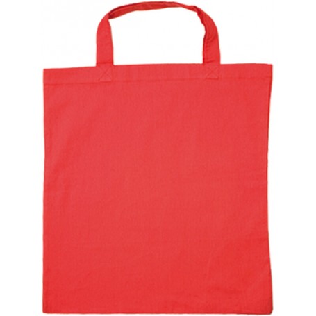 BOLSA ALGODÓN. Asa corta 35 cm. COLORES [38x42] (100 uds)