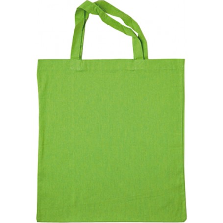 BOLSA ALGODÓN. Asa corta 35 cm. COLORES [38x42] (100 uds)