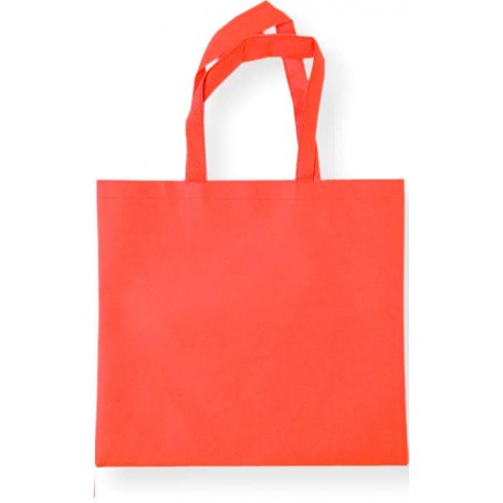 BOLSA NO TEJIDO SENCILLA. Cierre velcro. Asa 30 cm. [40x38] (100 uds)